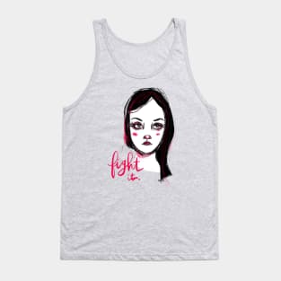 Fight It: Feminist Strength Cursive Calligraphy Tank Top